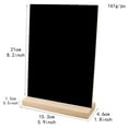 thumbnail image 4 of LOVEVER Blackboard Chalkboard Sign Board Message Mini Display Desktop Small Signs Wood Stand Base  Tabletop Memo Wooden Wedding, 4 of 7