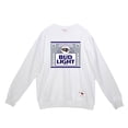 thumbnail image 2 of Men's Mitchell & Ness x Bud Light White Baltimore Ravens The Crest Pullover Sweatshirt, 2 of 3