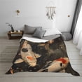thumbnail image 6 of Salouo Koi Fish Tranquility Print Throw Blanket Gifts for Women Men Soft Flannel Blanket for Home Living Room Decor Bedroom Blanket Gifts for Mom Dad -50"x40", 6 of 6