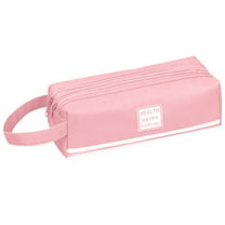 Pencil Pouch Big, Tyeign Portable Pencil Case Large Capacity Zipper Organizer Storage Pouch Pen Bag Compartments Cosmetic Bags for Women Pencil Pouch Cute Pencil Pouch Bulk Pencil Pouch Pen Gear Pink