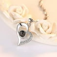 thumbnail image 5 of Collar de plata de ley 925 Te amo Collar de amor de 100 idiomas - Plata Kuyhfg Bienvenido a Kuyhfg, 5 of 5