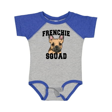 

Inktastic Cute French Bulldog Frenchie Squad Boys or Girls Baby Bodysuit