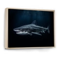 thumbnail image 2 of Designart "Domain Of The Tiger Shark II" Shark Floater Framed Canvas Prints, 2 of 5