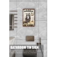 thumbnail image 4 of Raccoons Bathroom Vintage Tin Sign Roll Paper No Job is Finished Rustic Metal Tin Sign Funny Bathroom Wall Decor Animal Sign for Home Bathroom Club Pub Housewarming Gift 12x16 Inch, 4 of 6
