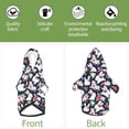 thumbnail image 6 of Cauagu Rabbit And Rose Pattern Winter Pet Hoodie Sweatshirts- Dog Hoodie Sweater with Leash Hole - Cute Dog Hoodie - Pet Clothes Puppy Cat Custume -Small, 6 of 8