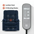 thumbnail image 4 of MCombo Large Dual Motor Power Lift Recliner Chair Sofa with Massage and Heat for Big Elderly People, Infinite Position, USB Ports, Fabric R7891 (Large-Wide, Navy Blue), 4 of 9