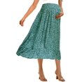 thumbnail image 3 of Yesfashion Wholesale Maternity Dress Women's High Waist Floral Print Pleated Maxi Skirt Casual Flowy Swing A Line Long Skirts, 3 of 6