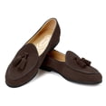 thumbnail image 4 of Journey West Suede Tassel Loafer For Women Slip-on Belgian Penny Loafers Shoes For Women Coffee US 8.5, 4 of 6