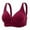 Red, variant on Tbopshirt Wirefree Bras for Women,Women Bras Embroidered Glossy Comfortable Breathable Bra Underwear No Rims