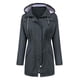 thumbnail image 2 of Gabardina impermeable LOMON con capucha larga para mujer, 2 of 6
