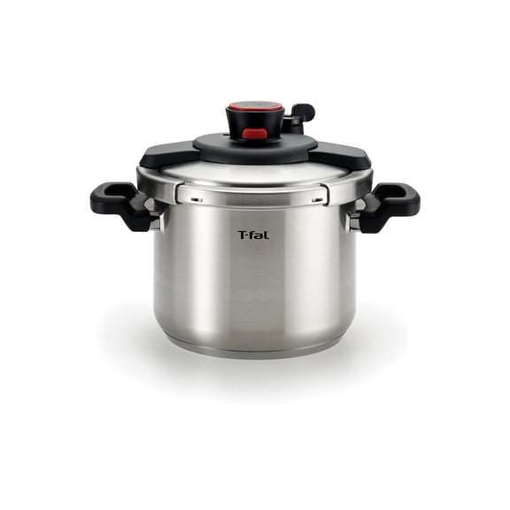 Open Box T-fal P4500734 6.3 Quart Clipso Pressure Cooker, Stainless Steel