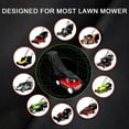 thumbnail image 5 of Push Mower Cover, Heavy Duty Waterproof Lawn Mower Cover, Outdoor Lawnmower Cover Universal with Drawstring & Cover Storage Bag, 5 of 9