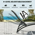 thumbnail image 6 of Gymax 2-in-1 Outdoor Rocking Chair with 4-Position Adjustable Backrest Curved Armrests Gray, 6 of 10