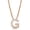 Rose Gold, variant on GEMHUB Initial Letter G Necklace, Moissanite, 925 Sterling Silver, Yellow Gold Vermeil