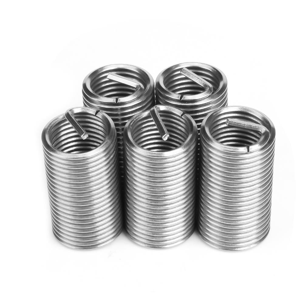 Coiled Wire Insert Stainless Steel 304 Easy to Maintenance Helical Insert Wear Resistance Reliability for Screw 