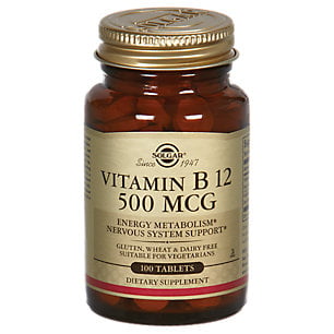 La vitamine B12 500 mcg comprimés Par Solgar - 100 Count