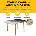 thumbnail image 4 of Black Grey Ombre Table Cloths for 4 Foot Rectangle Tables, Coastal Beach Modern Abstract Art Patio Waterproof Elastic Fitted Tablecloths, Washable Rectangular Table Cover for Camping, 4 of 8