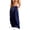 Dark Blue, variant on Luvrsol Mens Sweatpants Casual Solid Wide Leg Drawstring Elastic Waist Loose Long Pants with Pocket S-3XL