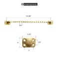 thumbnail image 2 of Deltana TC82U3 Transom Chain 12" Long; Bright Brass Finish, 2 of 5