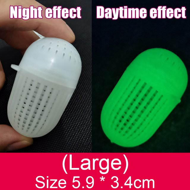 10 Uds señuelos de pesca soporte luminoso cebo de pesca cesta aparejos accesorios herramienta FLhrweasw Nuevo