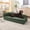 Olive Green, variant on 55" Breathable Linen Single Sofa Couch, Sillones Para Domitorio Single Sofa with Wave Backrest, Butacas Para Sala Sofa with Soft Cushion for Pet Resting Space, Dark Blue