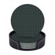 thumbnail image 1 of Posavasos de cuero de 6 piezas, posavasos de tartán de caza antigua del clan Ogilvy para bebidas, posavasos para tazas, regalo de inauguración de la casa, ideal para la decoración del hogar, 1 of 7