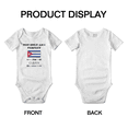 thumbnail image 3 of Not Only Am I Perfect, I'm Cuban Too! Cute Baby Clothes For Boy Girl (White, 3-6 Months), 3 of 5