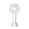 thumbnail image 1 of White Mini Portable Small Fan Quiet Rechargeable 3 Wind Levels 800Mah Battery Usb Charging Handheld Personal Fan For Office Travel, 1 of 6