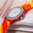 thumbnail image 2 of TIHLMK Watches for Women Rainbow Crystal Rhinestone Watch Silicone Jelly Link Band, 2 of 6