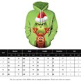 thumbnail image 2 of Sudadera Jersey de Grinch, ajuste holgado, bolsillos, estilo deportivo, traje diario Kuymtek Verde*027 T M para Mujer, 2 of 6