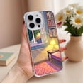 thumbnail image 2 of SKLYDDI Clear Painterly Room Scene for iPhone 16 Pro Max Case - Warm & Tranquil Design, TPU Flexible Transparent Cover, Magnetic Ring, Aesthetic, 2 of 7