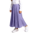 thumbnail image 6 of Gfyviroh Kids Girls Long Skirts A-Line Casual Flowy Flared Skirt Loose High Waisted Lightweight Maxi Skirt 4-15 Years, 6 of 7