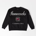 thumbnail image 5 of Women's Gameday Couture Black South Carolina Gamecocks Oversized Legacy Club Black Label Premium Fleece Sweatshirt, 5 of 5