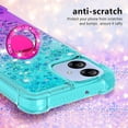 thumbnail image 2 of Clear Case for Samsung Galaxy A04e with Kickstand for Girls Women, Liquid Glitter Sparkle Bling Cute Case Gradient Quicksand Cover for Samsung Galaxy M04e/ A04/ F04 JB Bluish Violet, 2 of 16