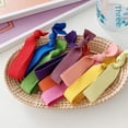 thumbnail image 2 of 10 lazos para el cabello hechos a mano con nudos, bandas de goma anchas y sencillas, cuerdas para el cabello de alta elasticidad, bandas de goma para el cabello planas, 2 of 6