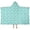 Turquoise Daisy Flower, variant on Turquoise Daisy Flower Floral Pattern Hooded Bath Towel,50"x30" for Ages 3 To 12 Kids, Quick Dry Lightweight Soft Microfiber Hood Beach Towel Cover Up for Kids