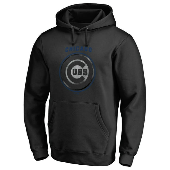 Men's Black Chicago Cubs Arch Smoke Pullover Hoodie