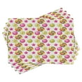 thumbnail image 1 of Ambesonne Dessert Place Mats Set of 4, Yummy Candy Lollipop, Standard Size, Multicolor, 1 of 6