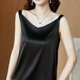 thumbnail image 4 of Beach Vacation Clothes for Women Top Set Women Girls Fuzzy Compression Packs Bra Camisoles for Blouses Casual Fall Compression Shirt plus Size M Apparel Little L Colla Sleeveless Blouses Black 2XL, 4 of 7
