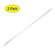 Uxcell 350mm 2 in 1 Double Head Stainless Steel Micro Lab Sampling Spoon 2 Pack