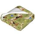 thumbnail image 2 of Salouo Running Beagle Print Bed Blankets,Flannel Blanket Comfortable Air Conditioning Blanket Lightweight Blanket for Sofa Bed Travel & Couch -50"x40", 2 of 8