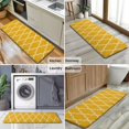thumbnail image 6 of Yellow Geometric Quatrefoil Pattern Kitchen Rug Mat,Kitchen Runner Rugs Non Skid Washable,Decorative Kitchen Floor Mats for Kitchen,Sink,Laundry,17"x47.2", 6 of 7