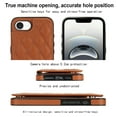 thumbnail image 2 of for iPhone 16e Wallet Case with Card Holder, Magnetic Back Folio PU Leather Purse Case for Women Girls, RFID Blocking Protective Flip Stand Phone Cover for iPhone 16e, Brown, 2 of 7