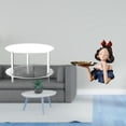 thumbnail image 2 of Mesa Auxiliar De Resina Acrílica Con Estatua De Princesa, Llavero Y Bandeja. Mesita De Noche Compacta. Mueble De Salón De Arte Moderno Y Multifuncional., 2 of 8