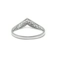 thumbnail image 2 of 10K White Gold Diamond Chevron Ring, 2 of 4