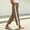 Brown, variant on Womens Cotton Linen Baggy Track Pants Lace Side Stripe Drawstring Elastic Waist Wide Leg Parachute Pants with Pockets Army Green L(L)