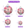 thumbnail image 5 of Hello Valentine’s Day Bichon Frise Flower Crown Romantic Pink Floral Round Wood Sign Bichons Dog Lovers Gifts Idea Hanging Wall Home Decor - 00031, 5 of 5