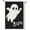 ghost 12x18, variant on Garden Flags 12x18 Inch Halloween Garden Flag Double-Sided Haunted House Pumpkin Bats Moon Outdoor Fall Yard Sign Holiday Banner for Porch Lawn Decor