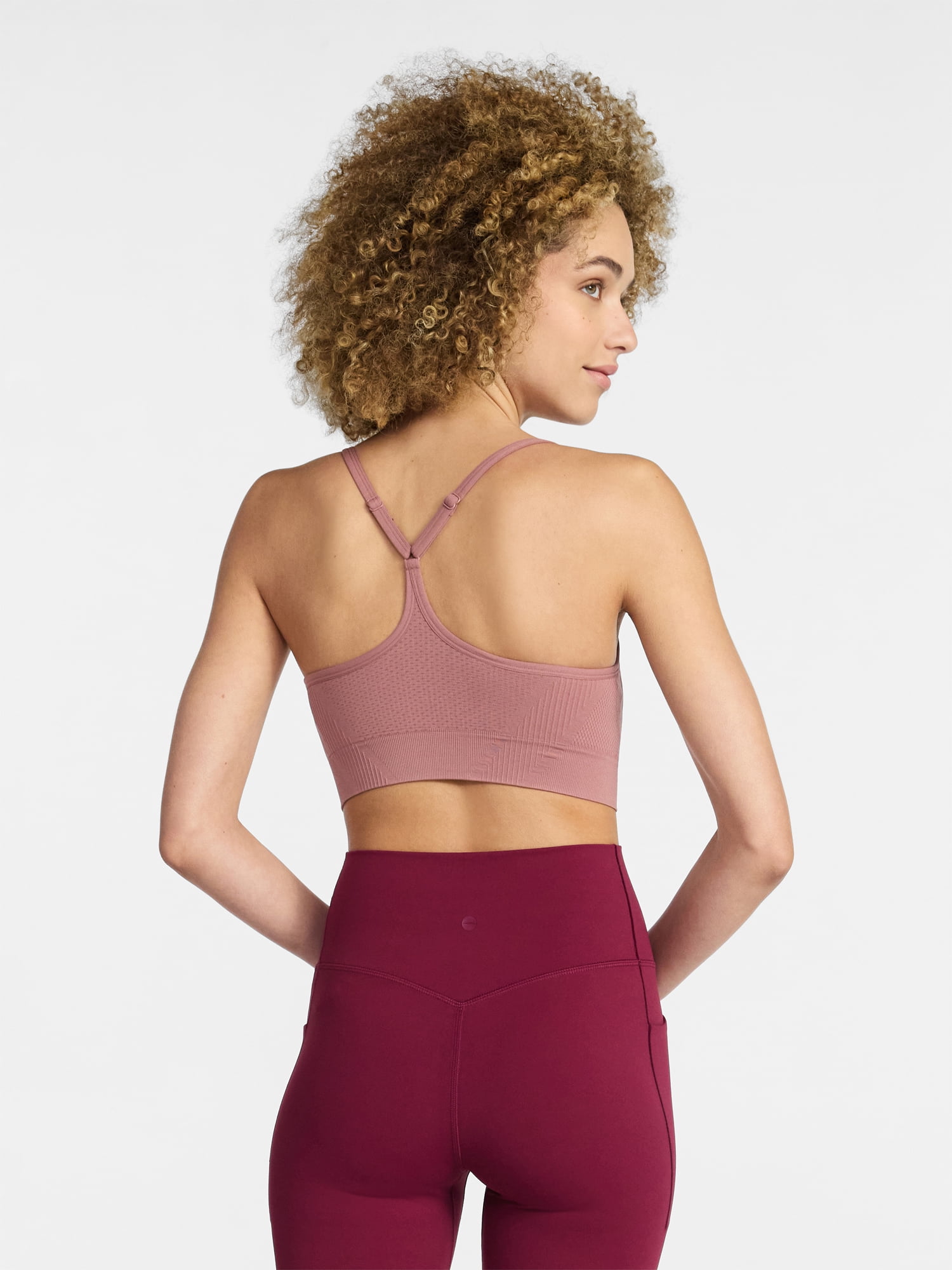 Avia Women's Low Support Seamless Textured Cami Sports Bra, Sizes XS-XXXL