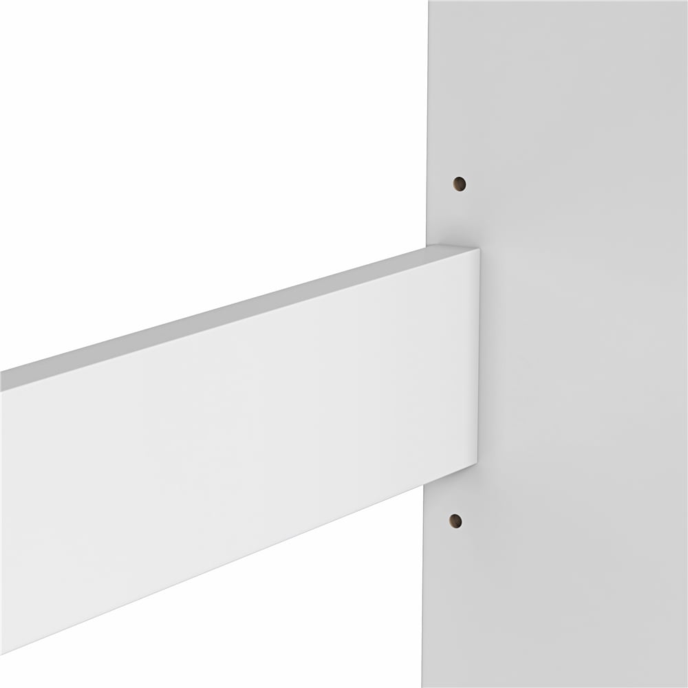 Yaheetech Free-Standing Over-the-Toilet Storage with Double Doors and 2 Open Shelves for Bathroom, White